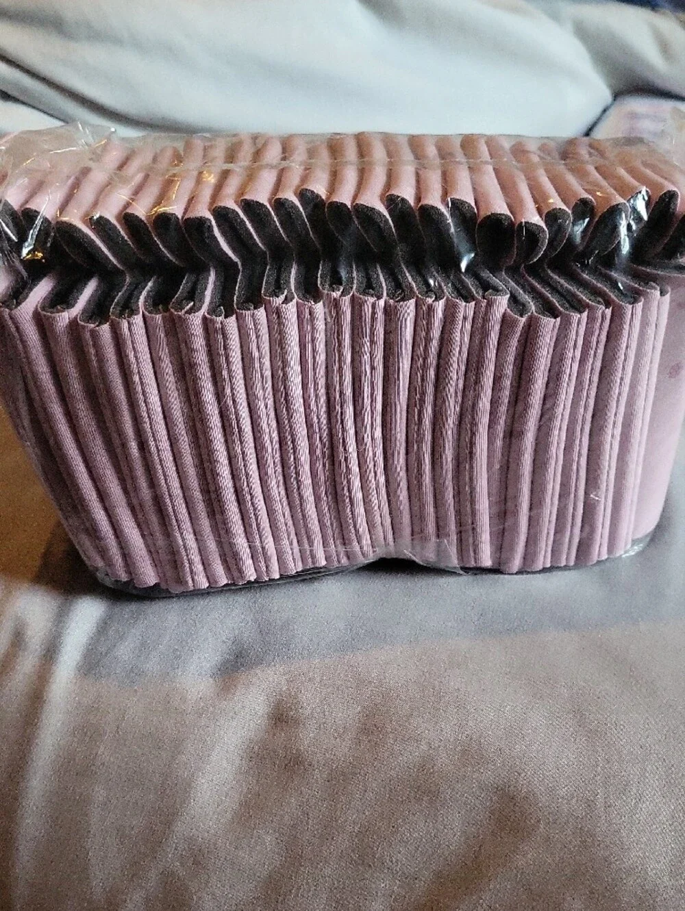 Pleated Pink Fabric Koozie  (Lot)